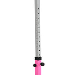 Adjustable Kids Gymnastics Bar Horizontal Training Steel Frame Wood | Pink