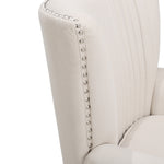 Breeins Vertical Channel Tufted Armchair With Nailhead Trim