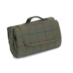 Luxury Green Tweed Picnic Blanket