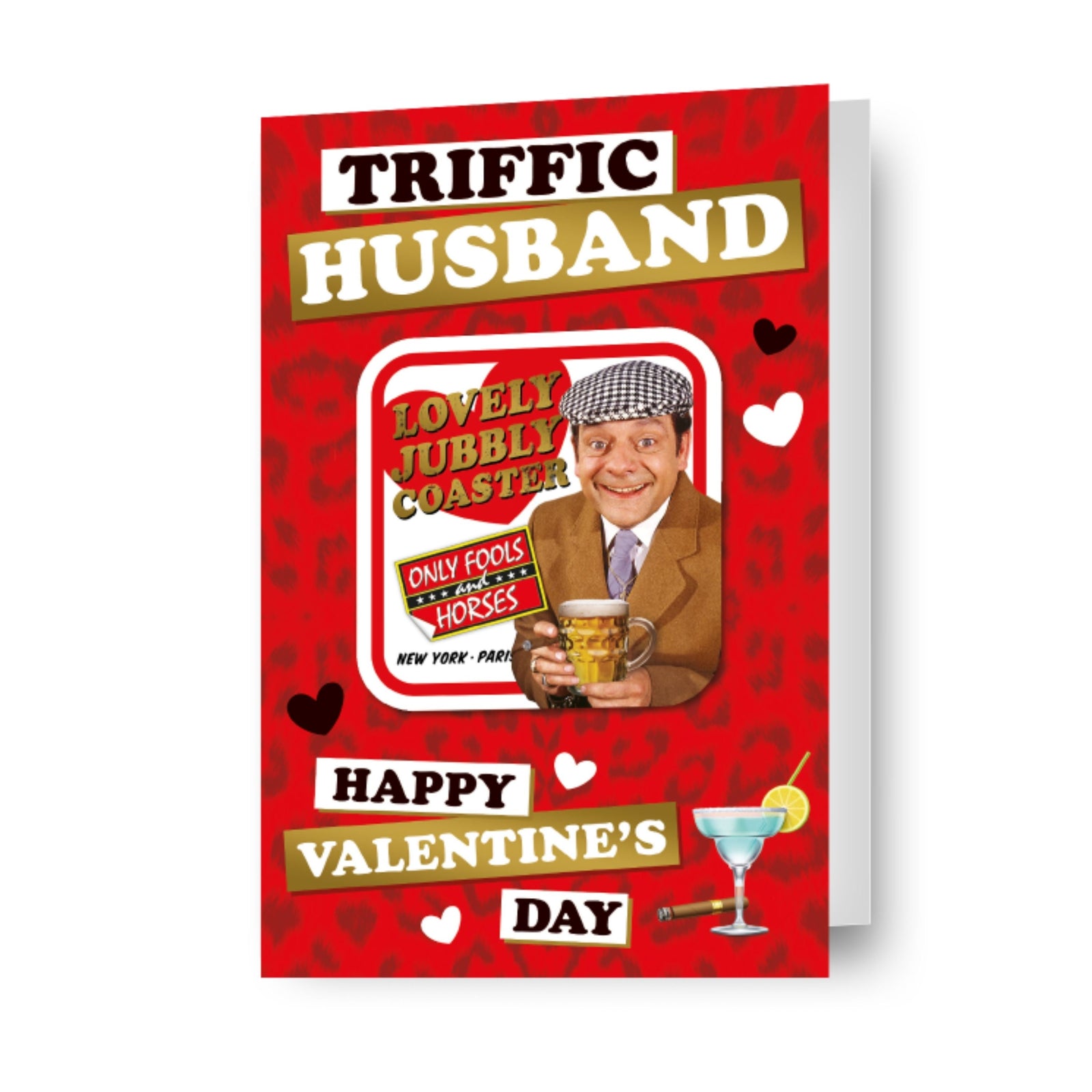 Triffic Husband' Valentine's Day Card With Detachable Coaster Official Product