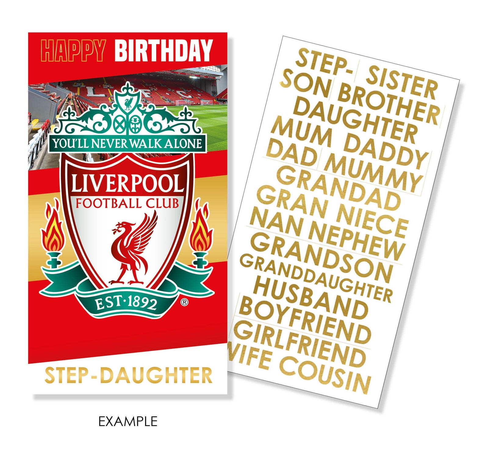Personalise Birthday Card With Sticker Sheet Official Product