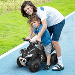 No Power Quad Toddler Ride On Car Foot-to-floor Sliding | Black