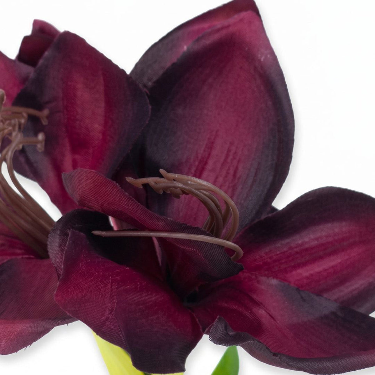 Faux Amaryllis In Pot, 36cm | Red