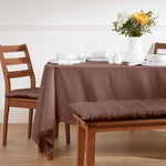 Plain Cotton Fabric 4 Napkins Set | 45cm x 45cm | Chocolate