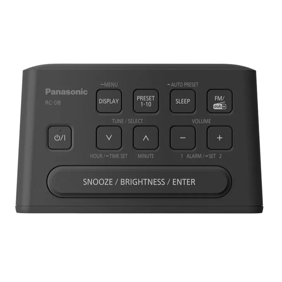 Rc-d8eb-k Portable Dab+/fm Clock Radio | Black