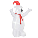 6ft Tall Outdoor Inflatable Bear Lighted Airblown Christmas