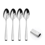 Cutlery Sets Stainless Steel 18/8 Forks Spoons Catering Taper | Set of 12 | Silver