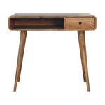 Artisan Furniture Solid Wood Square Oak-ish Writing Desk