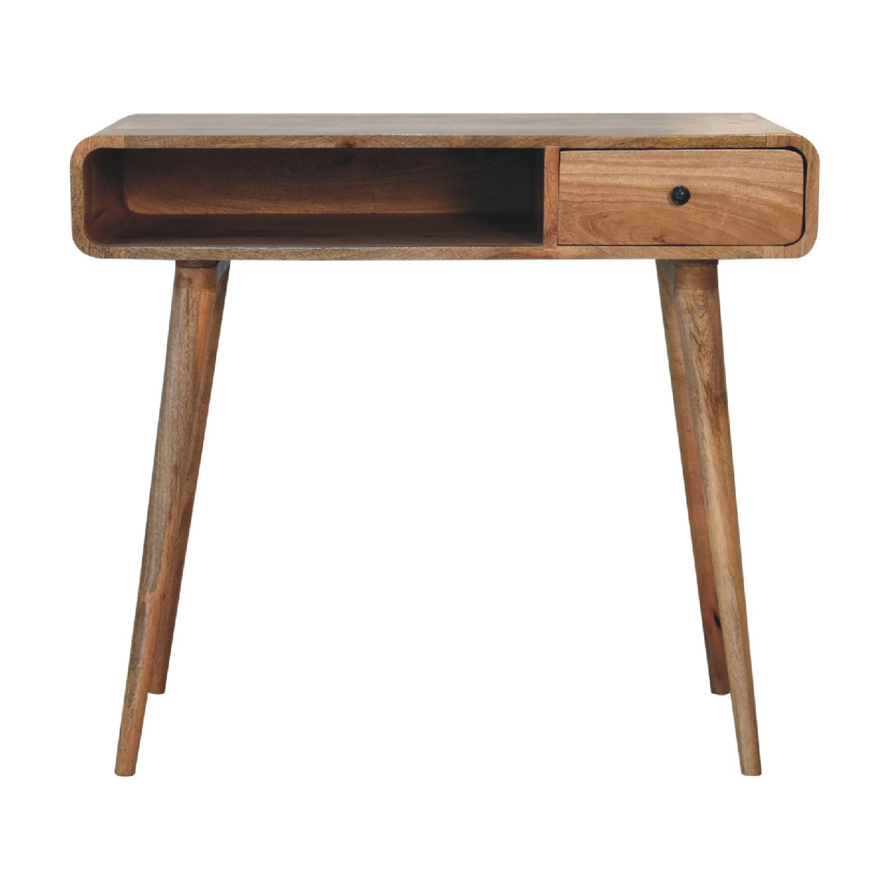 Artisan Furniture Solid Wood Square Oak-ish Writing Desk