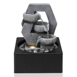 Cascade Tabletop Fountain Water Feature With Led Light