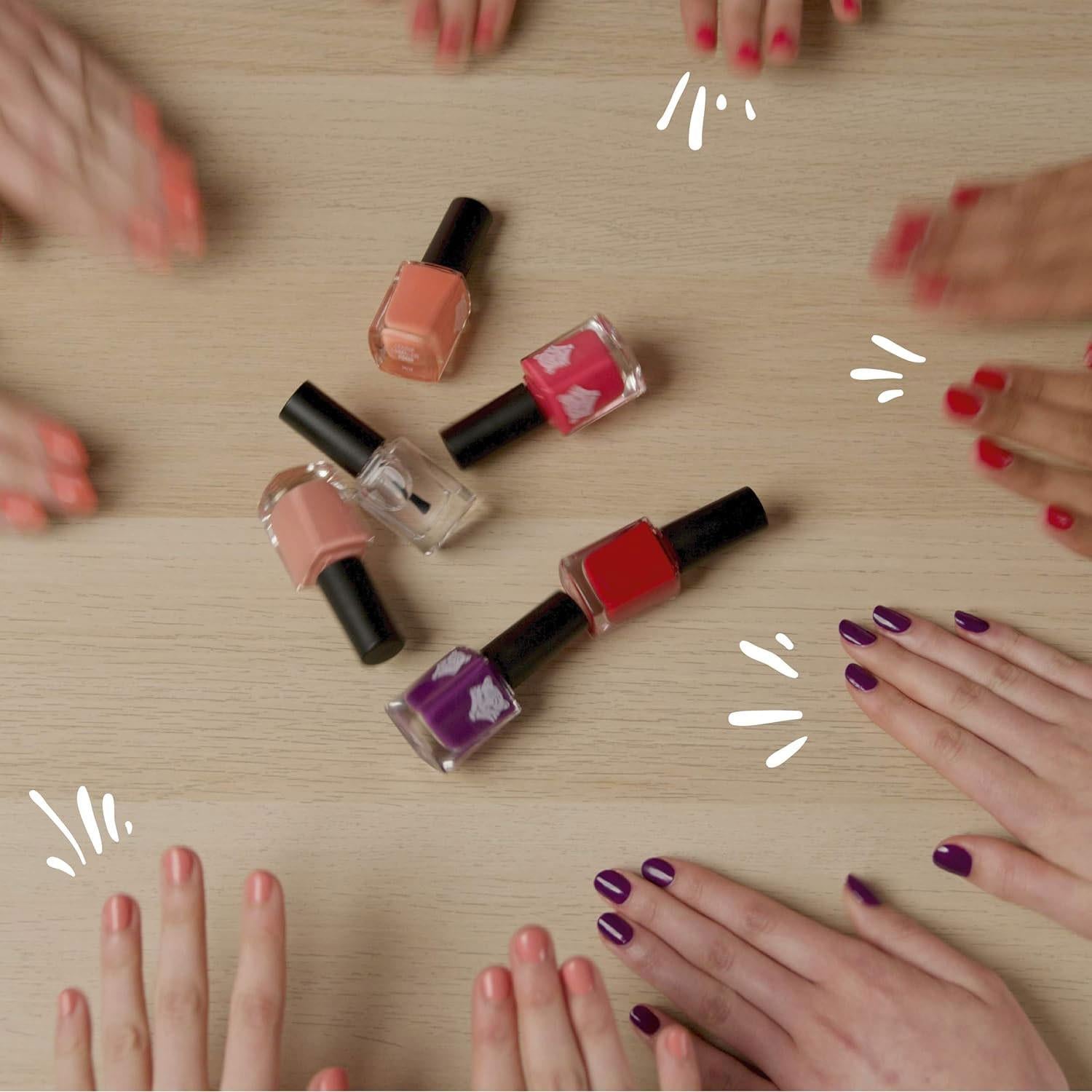 Vegan & Natural Nail Polish Long-lasting Shine, 206 Orange Red