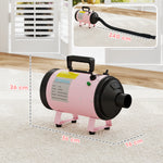 2200w Dog Hair Dryer, Pet Grooming Hair Dryer With 3 Different Nozzles | Pink