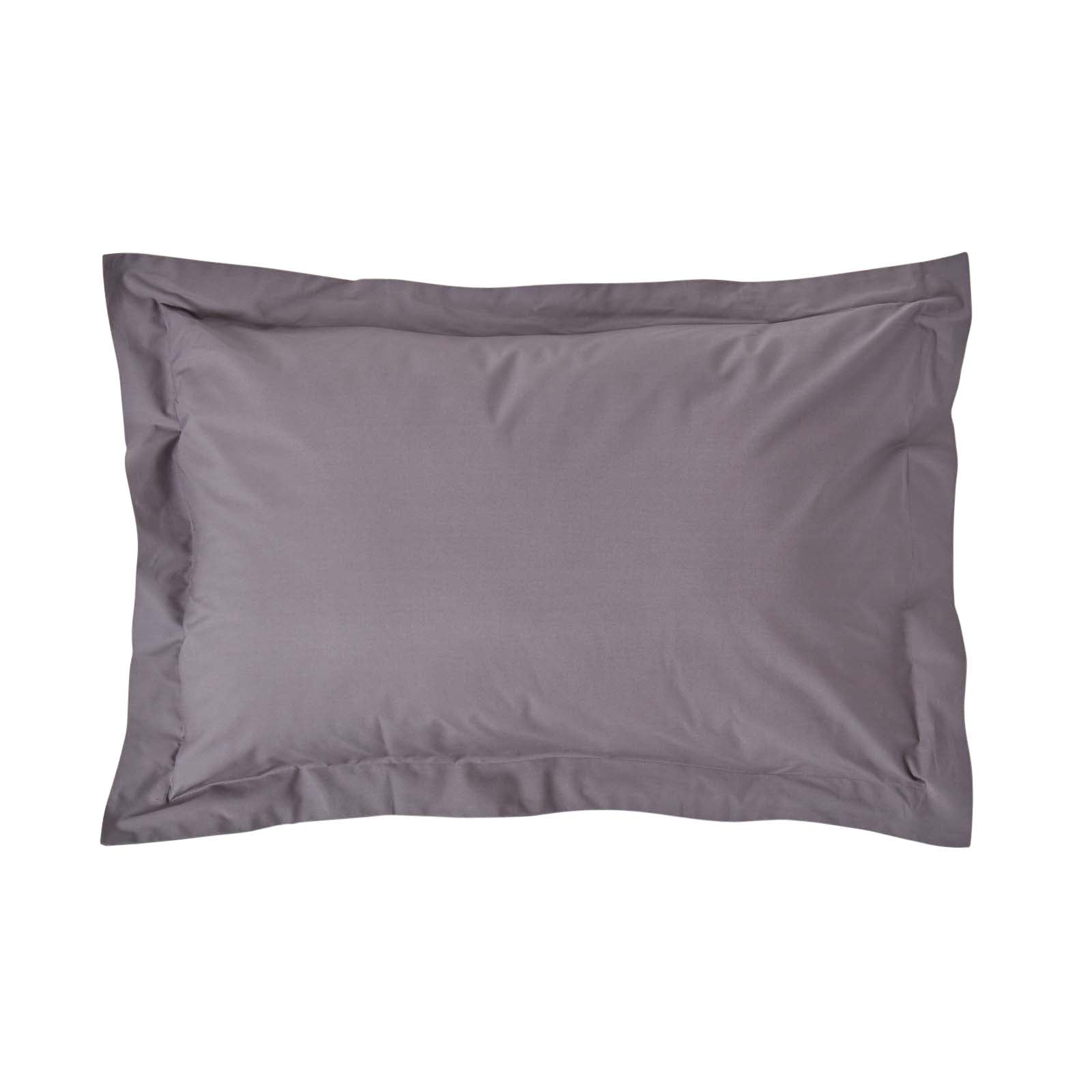 Egyptian Cotton Oxford Pillowcase 200 Tc | 48 x 74cm | Dark Grey