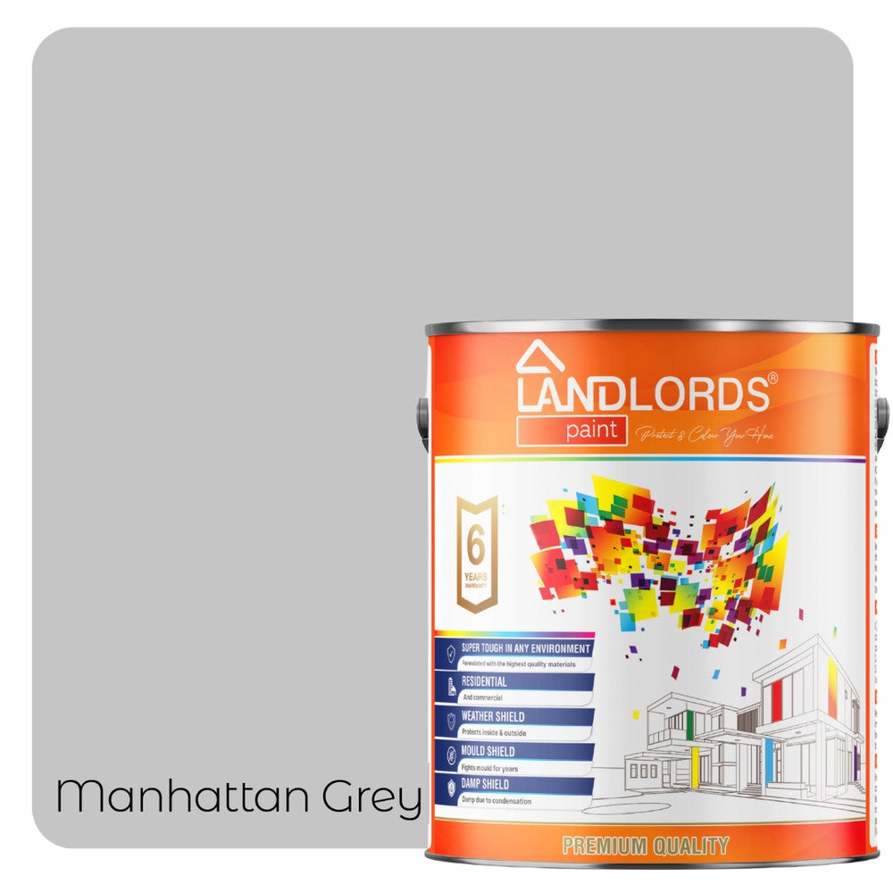 Anti-damp Paint - Damp Proof Protection For Interior Walls & Ceilings | 1L | Manhattan Grey