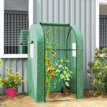 Tomato Greenhouse, Roll-up Door, Mesh Windows | Green
