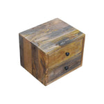 Solid Wood Solis 2-drawer Oak-ish Wall Mounted Nightstand
