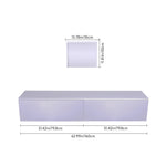 Wall-mounted Floating Tv Stand | White