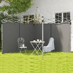 3x3(m) Or 3x6m Pop Up Gazebo Side Panels With Zipped Doors | Light Slate Gray