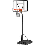 Height Adjustable Basketball Hoop 255-305cm | Black