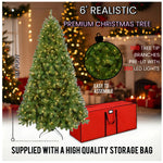 Richmond Fir Winter Pre-lit Artificial Christmas Tree | 6ft | Green