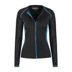 Womens/ladies Fistral Contrast Detail Rash Top | 14 UK | Blue
