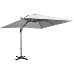 2.7x2.7m Cantilever Parasol W/ 360° Crank Handle Tilt