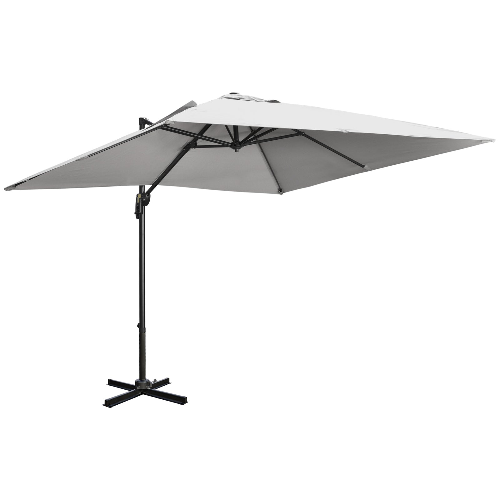 2.7x2.7m Cantilever Parasol W/ 360° Crank Handle Tilt
