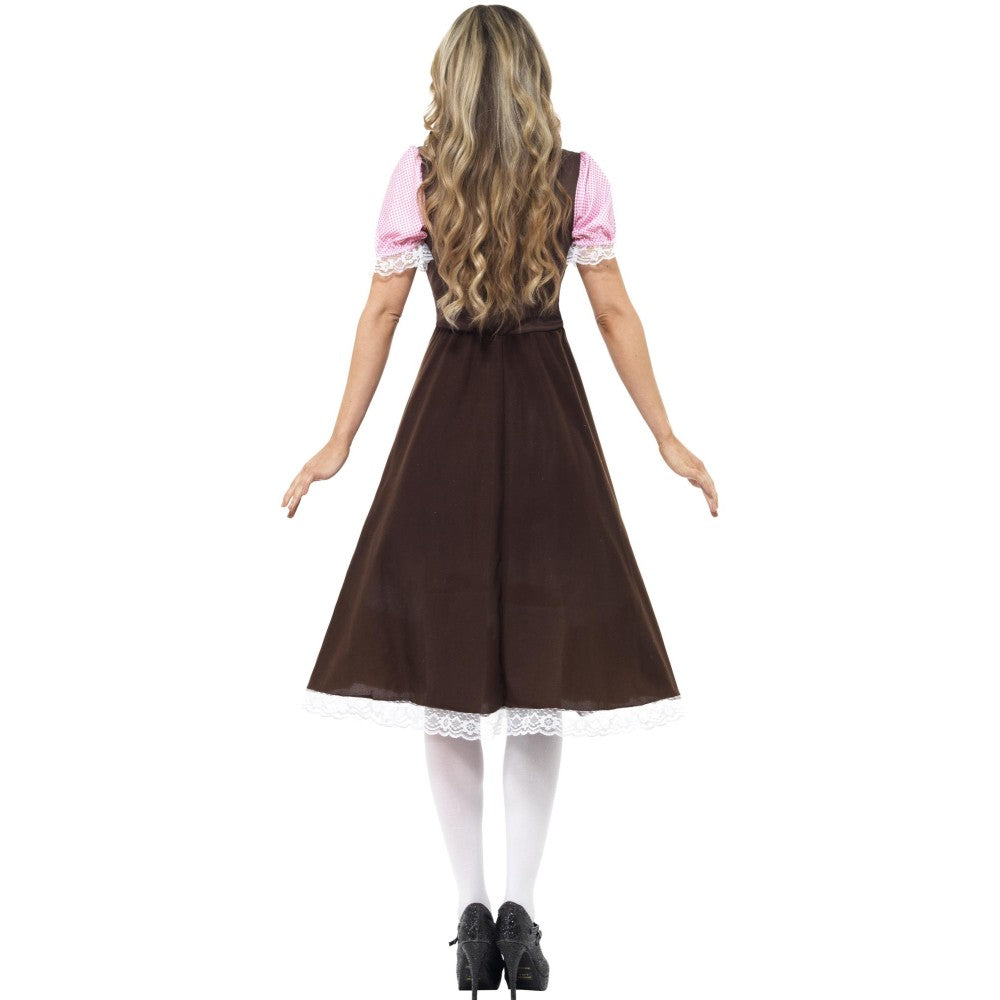 Tavern Girl Costume, Brown, Long | Large