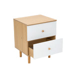 Breeins Dual-drawer Bedside Table Nightstand