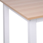 Computer Desk Dining Table Writing Table With Metal Frame | White