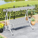3 Seater Garden Bench Cushion Outdoor Seat Pad W/ Ties