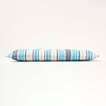 Striped Seat Pad With Button Straps 100% Cotton, 40 X 40 Cm | Set of 1 | Blue