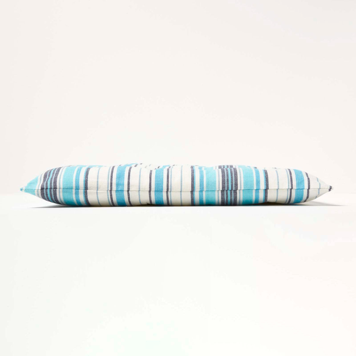 Striped Seat Pad With Button Straps 100% Cotton, 40 X 40 Cm | Set of 1 | Blue