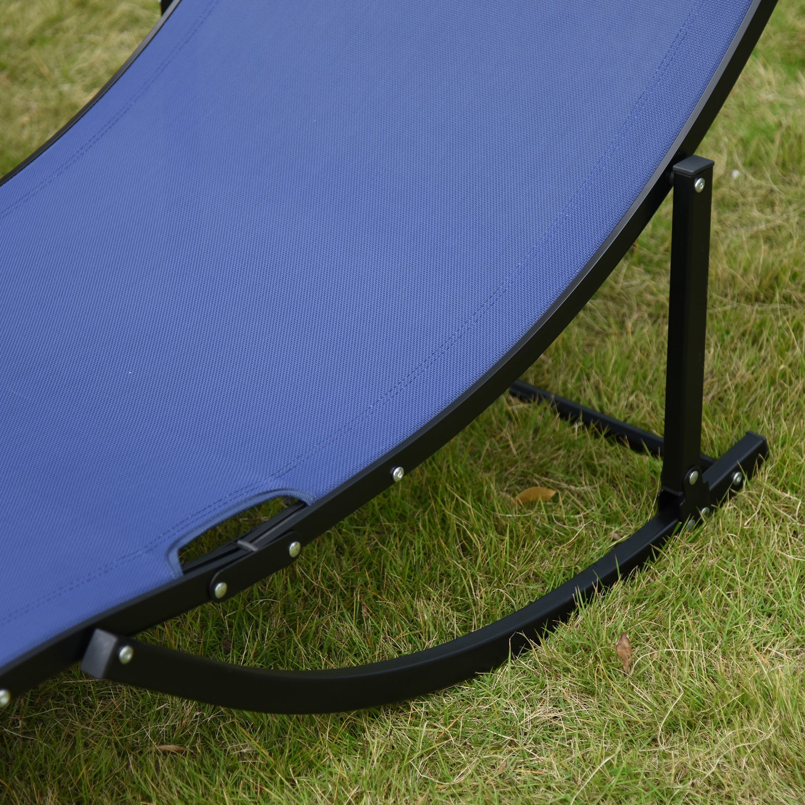 Outsunny Set Of 2 S-shaped Foldable Lounge Chair Reclining Outdoor