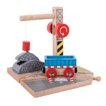 Railway Gravel Crane for Wooden Train Sets