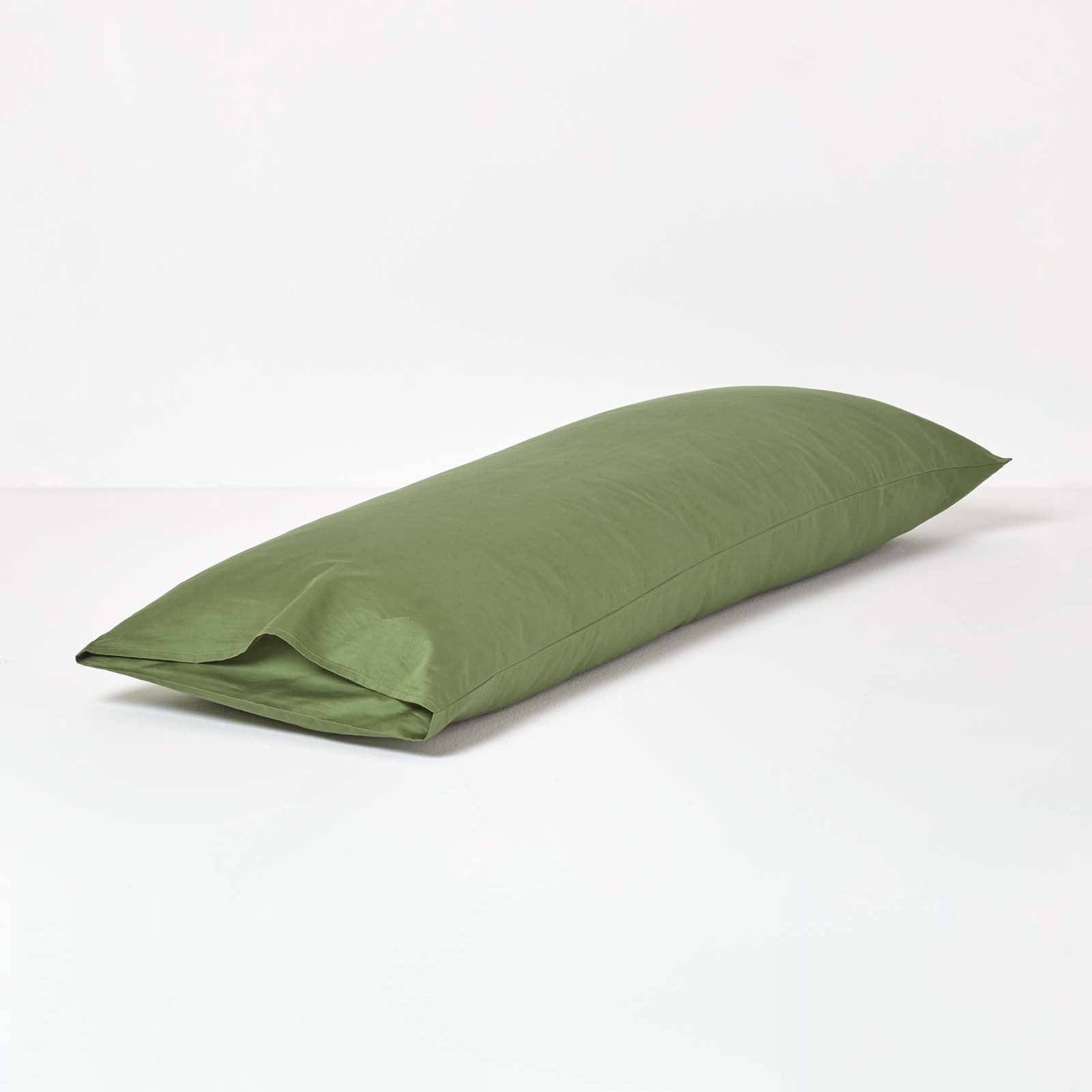 Organic Cotton Housewife Pillowcase 400 Tc | Body | Moss Green