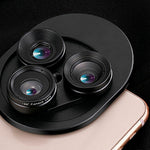 Universal 3 In 1 Camera Lens With Fisheye Lens & Wide Angle