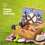 Katrine 4-person Woven Picnic Basket
