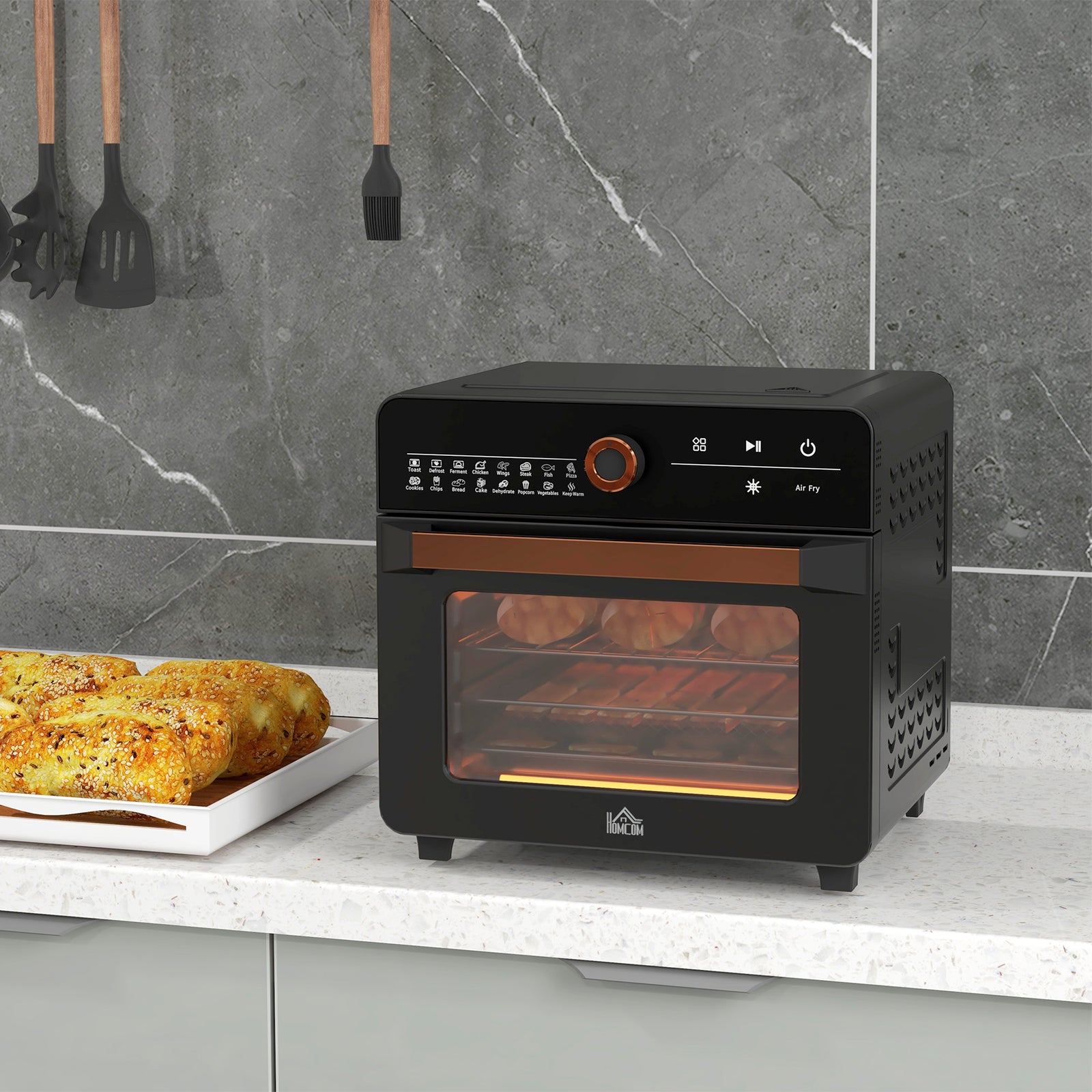 Air Fryer Oven 20l Countertop Mini Oven With 16 Presets