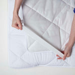Luxury Extra Thick 500 Gsm Cotton Mattress Topper | King | White