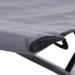 Double Camping Folding Cot Outdoor Portable Sleeping Bed | Gray