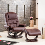 Burdell Swivel Recliner | Burgundy