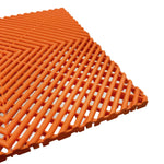 Heavy Duty Vented Garage Interlocking Floor Tiles | Orange