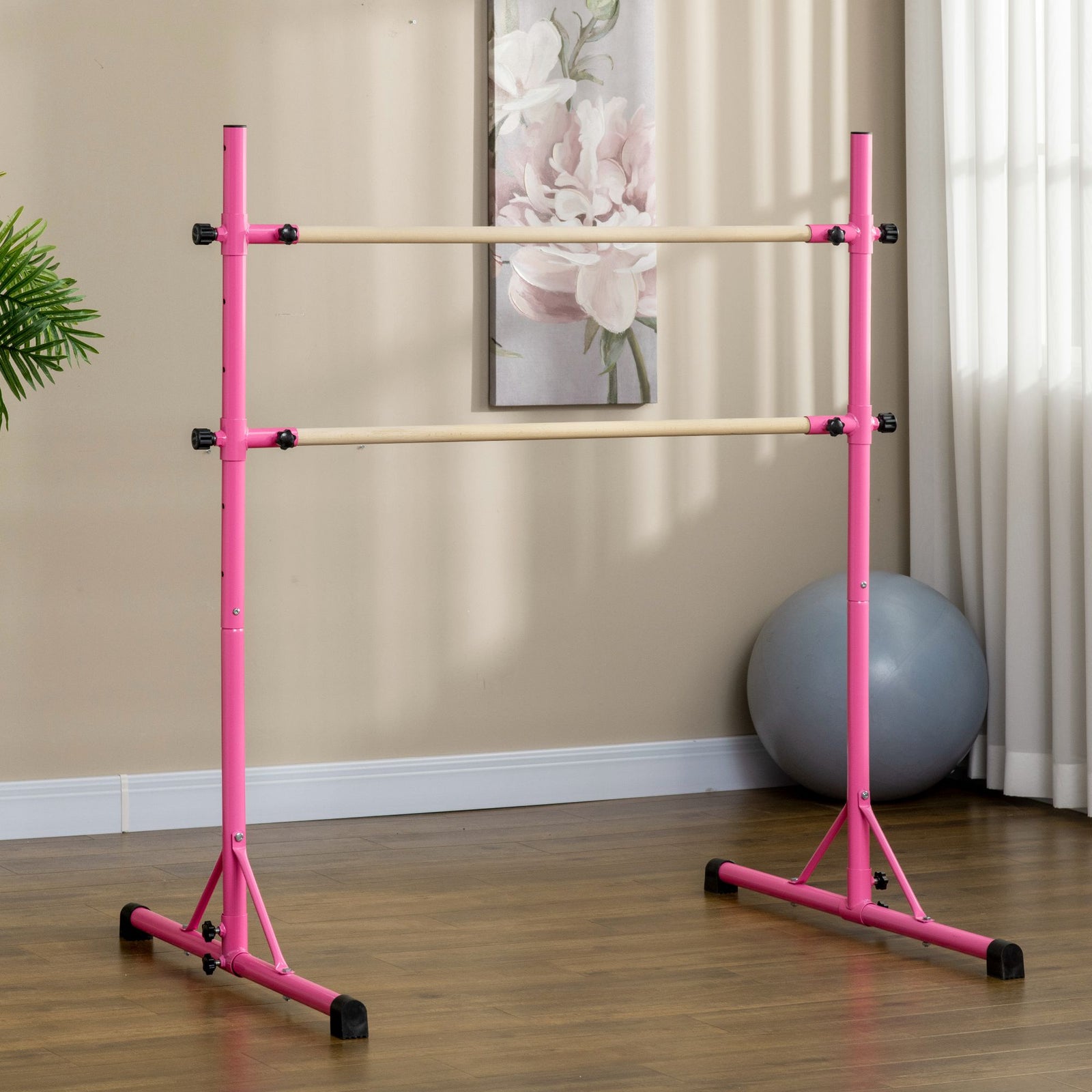 Freestanding Height Adjustable Ballet Barre For Home/studio