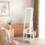 Freestanding Jewellery Storage Armoire W/ 2 Mirrors Drawers