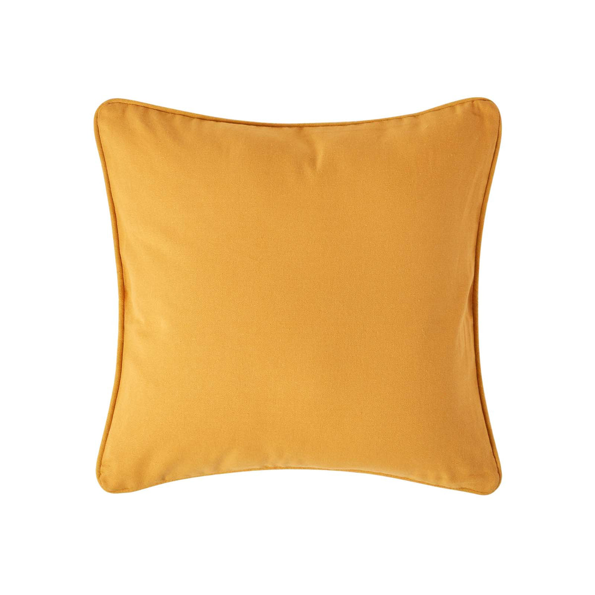 Cotton Plain Cushion Cover | 45cm x 45cm | Mustard