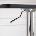 Height Adjustable Bar Table, Square Top, Metal