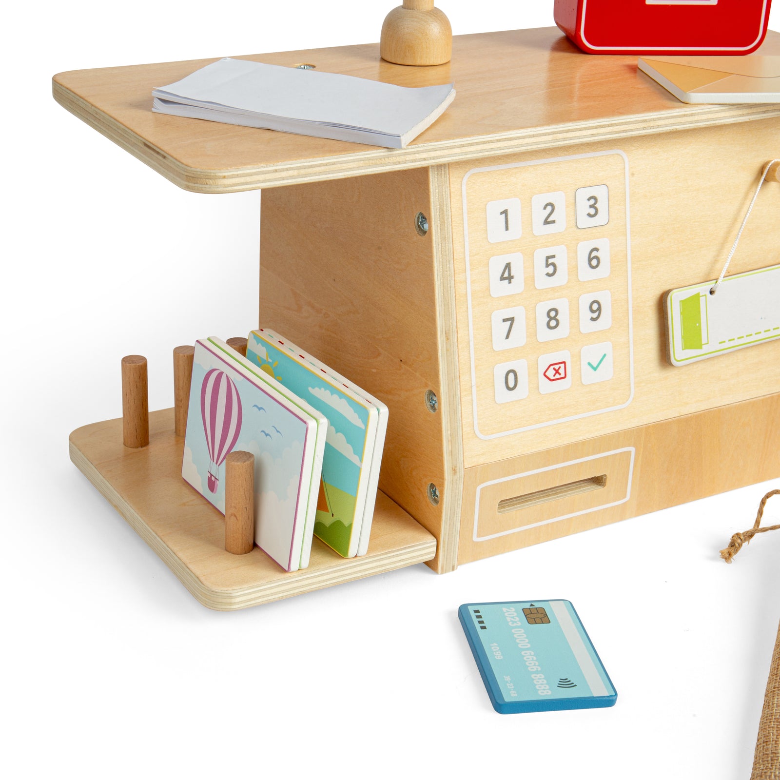 20pc Wooden Post Office Set For Kids