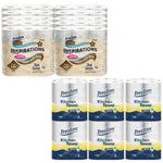 Freedom Shea Butter 3-ply 90 Rolls + Rhino Kitchen Paper 24 Rolls