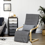 Lounge Chair Recliner Adjustable Footrest Home | One Size | Dark Grey
